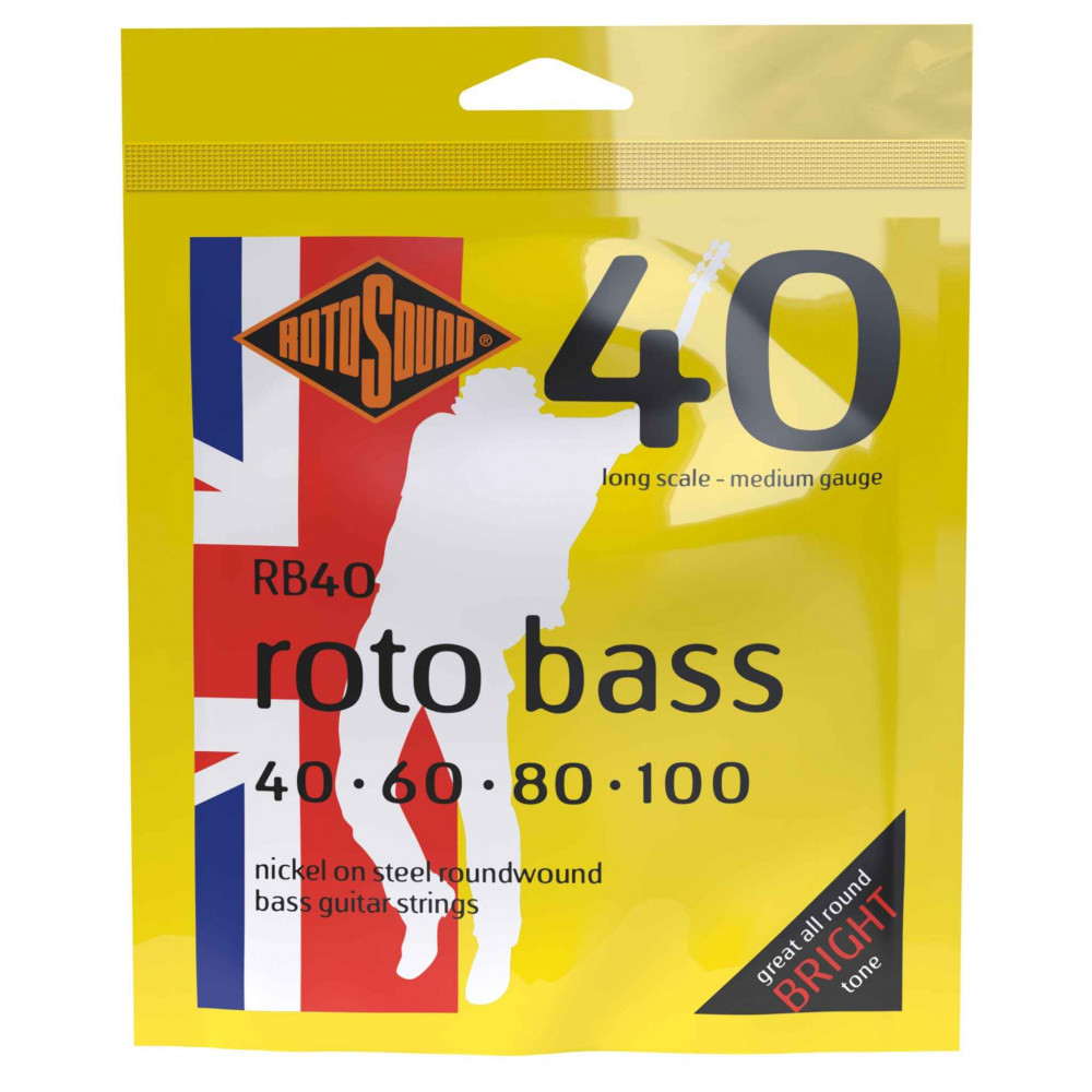 ROTOSOUND RB40 NICKEL (UNSILKED) 40 60 80 100