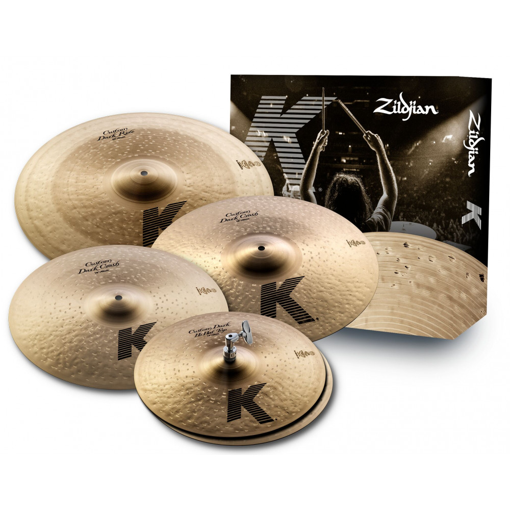 ZILDJIAN KCD900 K CUSTOM DARK 5 PC CYMBAL SET