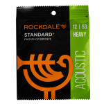 Комплект струн для акустической гитары ROCKDALE STANDARD 12-53 Phosphor Bronze Heavy