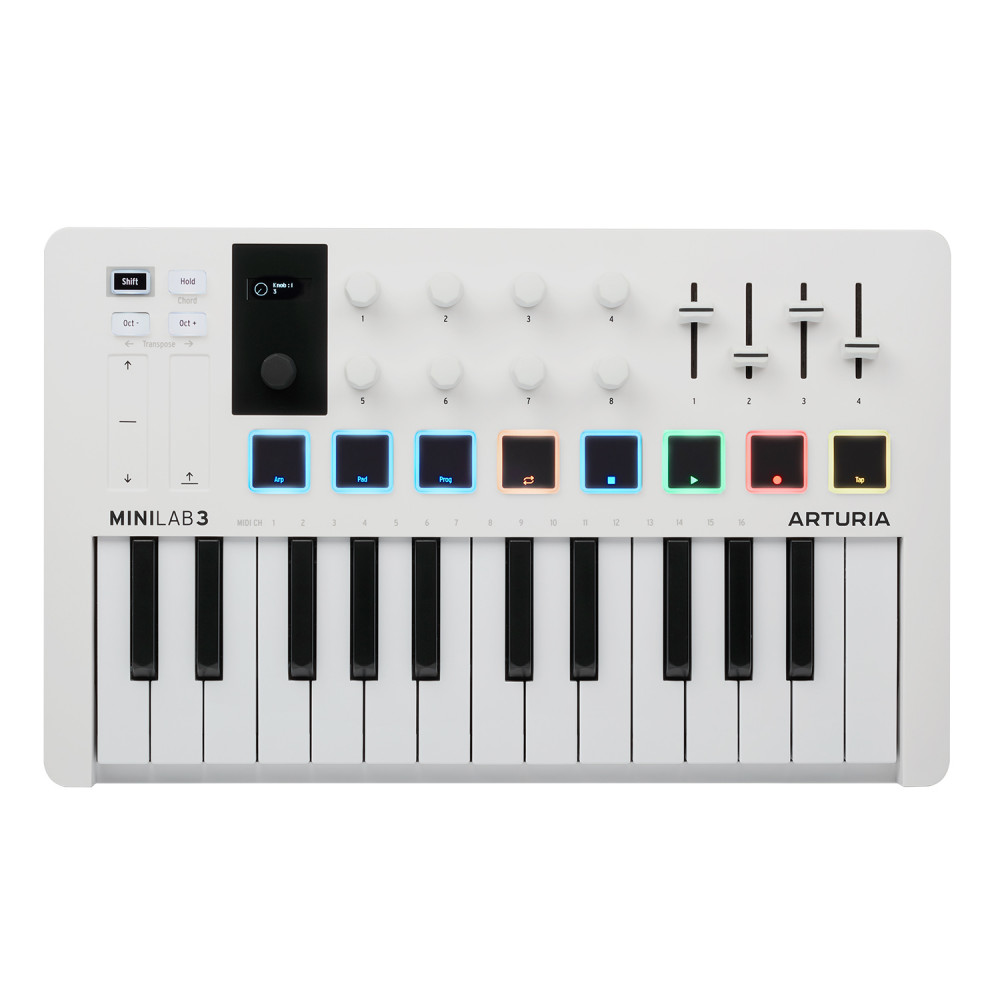 MIDI-контроллер Arturia MiniLAB 3 White Edition