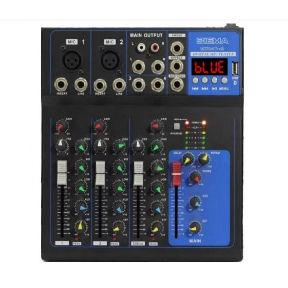 MX04T-V3 Микшерный пульт, 4 канала, Biema