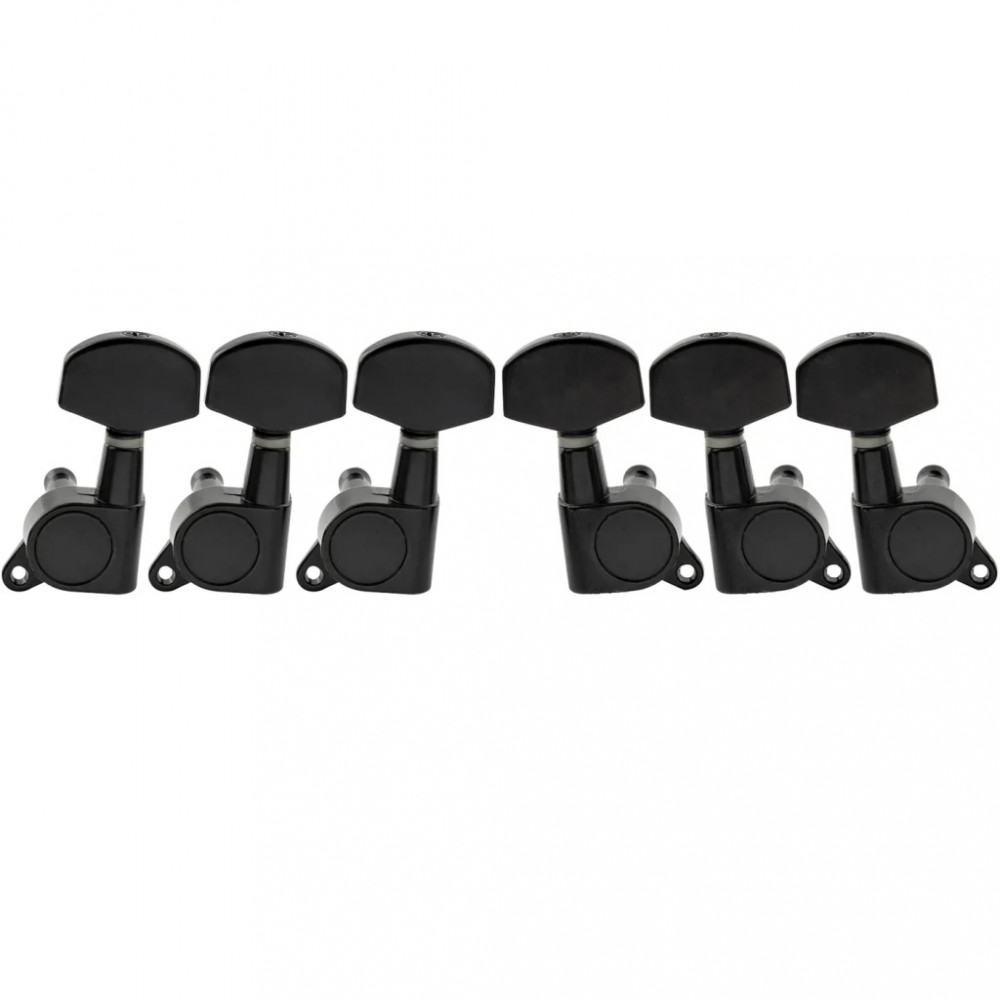 MX1340BK-3MX1341BK-3 Колки для гитары 3+3, черные, Musiclily