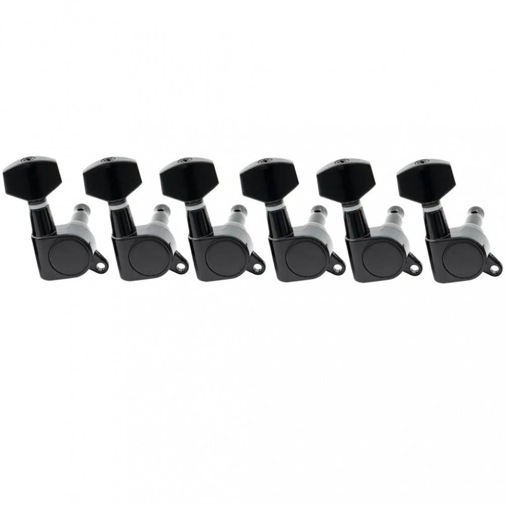 MX1342BK-6 Колки для гитары 6п, черные, Musiclily