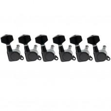 MX1342BK-6 Колки для гитары 6п, черные, Musiclily