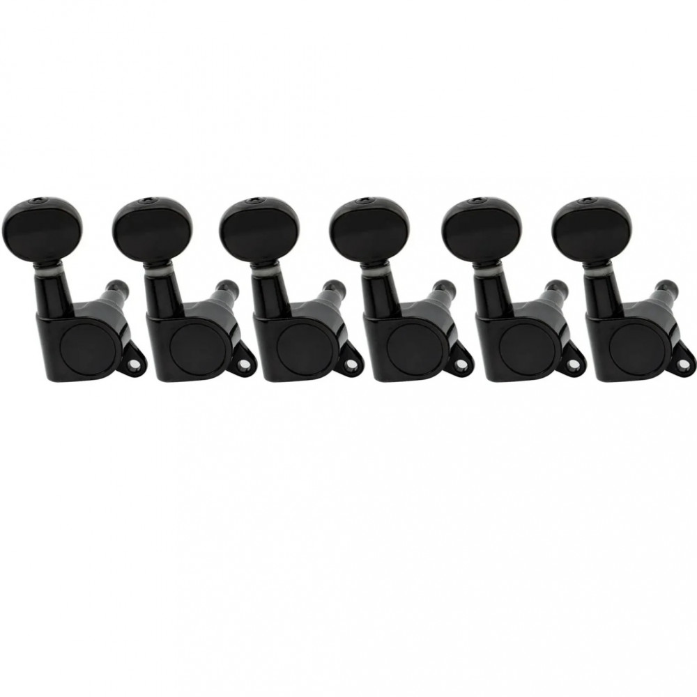 MX1347BK-6 Колки для гитары 6п, черные, Musiclily