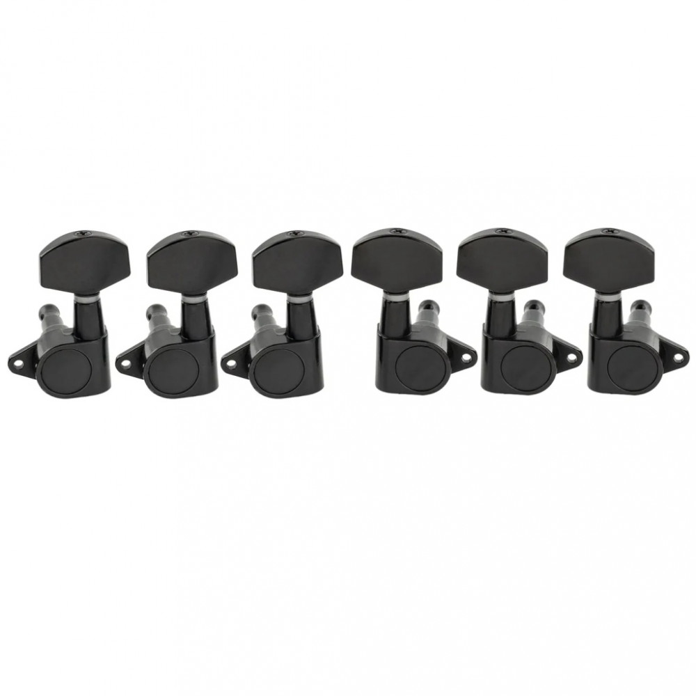 MX1348BK-3MX1349BK-3 Колки для гитары 3+3, черные, Musiclily