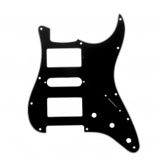 MX1378BK Пикгард для гитары Stratocaster Modern Style, 3 слоя, черная, Musiclily