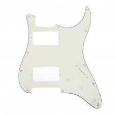MX1379CM Пикгард для электрогитары Fender Stratocaster HH, 3 слоя, кремовая, Musiclily