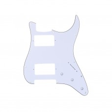 MX1379WH Пикгард для электрогитары Fender Stratocaster HH, 3 слоя, белая, Musiclily