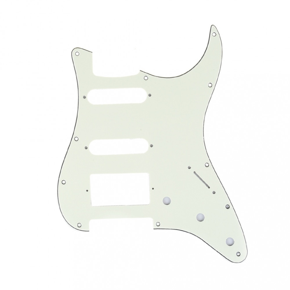 MX1382IV Пикгард для гитары Fender Stratocaster HSS, 3 слоя, слоновая кость, Musiclily