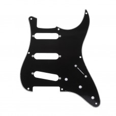 MX1405BK Пикгард для гитары Fender Stratocaster Japan, 3 слоя, черная, Musiclily
