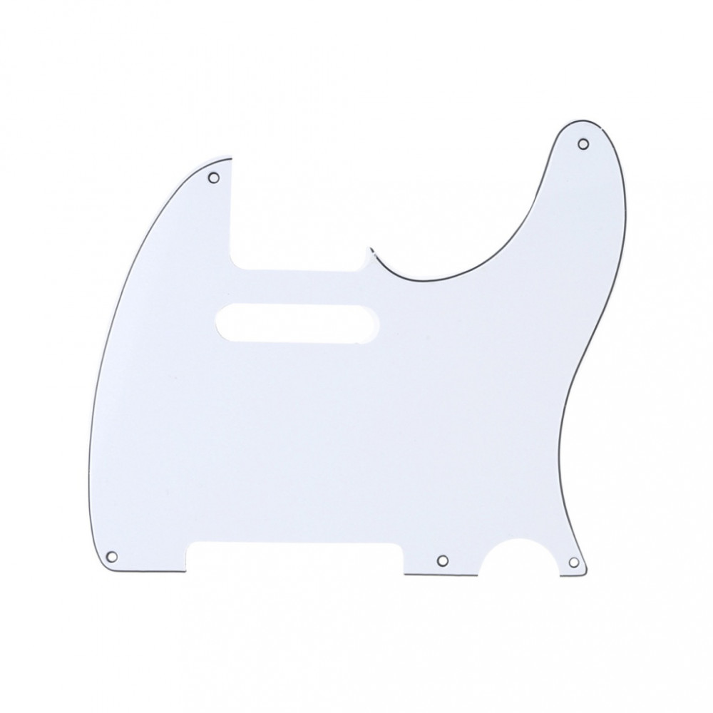 MX1410WH Пикгард для гитары Fender Telecaster, 3 слоя, белая, Musiclily
