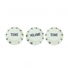 MX1563MG-2MX1564MG Комплект ручек потенциометров (2+1), Strat Style, мятно-зеленые, Musiclily
