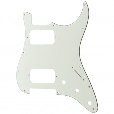 MX2248AW Пикгард для электрогитары Fender Stratocaster HH, 3 слоя, белая, Musiclily