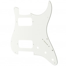 MX2248WH Пикгард для электрогитары Fender Stratocaster HH, 3 слоя, белая, Musiclily