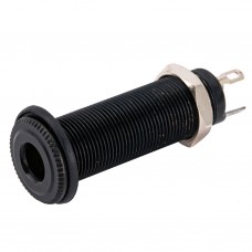 MX2396BK Разъем джек панельный, моно, черный, Musiclily