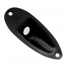 MX2640BK Накладка выходного разъема гитары Strat, черная, Musiclily
