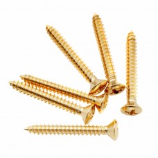 MX3038GD-6 Саморез 3х25мм, золото, 6шт, Musiclily