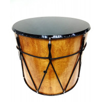 Барабан кавказский MEZZO MZ-B14''LamKB, 14", лак янтарный, клееная черная мембрана, в чехле