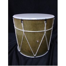 MZ-B14-plexKW + ds Барабан кавказский 14"прозрачный бел.ппластик с палочками, с чехлом, MEZZO