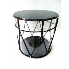 MZ-B33plexKB Барабан кавказский 13", плексиглас, прозрачный, с чехлом, MEZZO