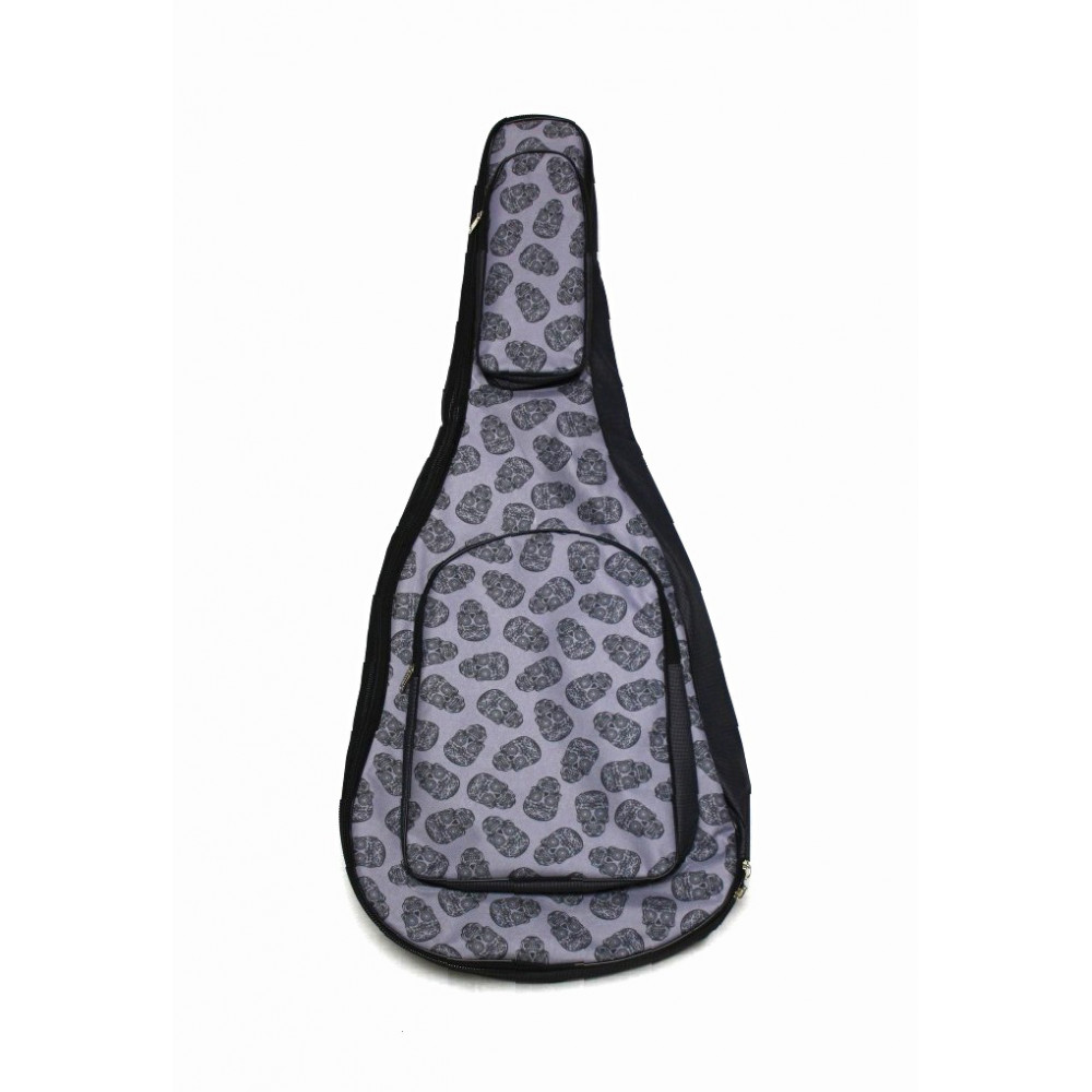 Чехол для классической гитары MEZZO MZ-ChGC-3skull2/grey