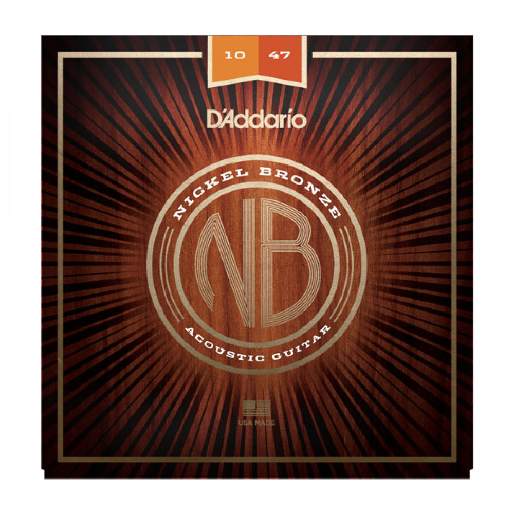 Комплект струн для акустической гитары D'Addario NB1047 Nickel Bronze, Extra Light, 10-47