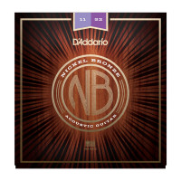 Комплект струн для акустической гитары D'Addario NB1152 Nickel Bronze, Custom Light, 11-52