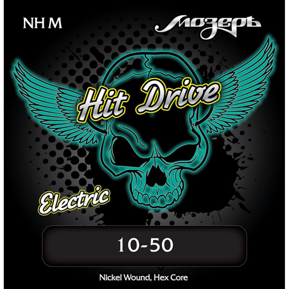 NH-M Medium Hit Drive Комплект струн для электрогитары, 10-50, Мозеръ