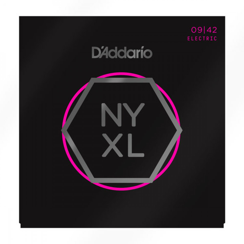 NYXL0942 NYXL Комплект струн для электрогитары, никелированные, Super Light, 09-42, D'Addario