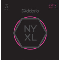 Комплекта струн для электрогитары D'Addario NYXL0942-3P NYXL 3, Super Light, 09-42