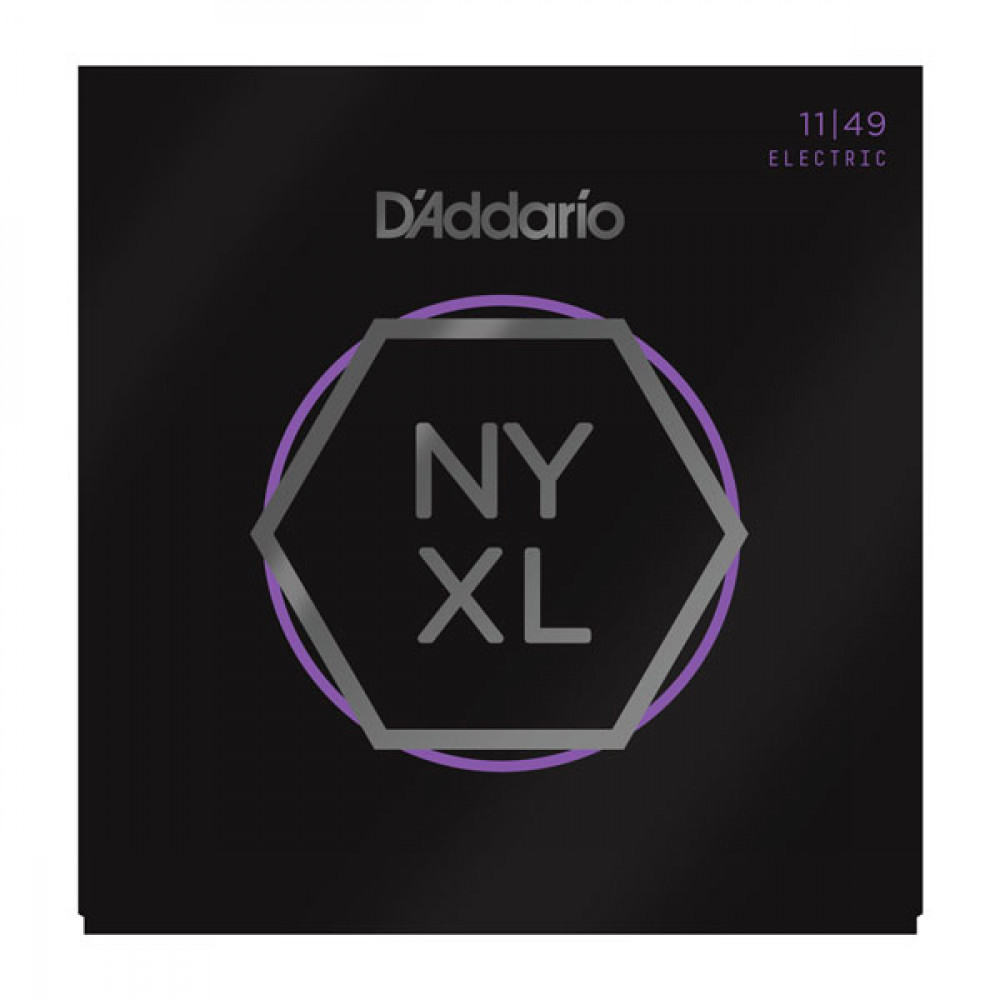 NYXL1149 NYXL Комплект струн для электрогитары, никелированные, Medium, 11-49, D'Addario