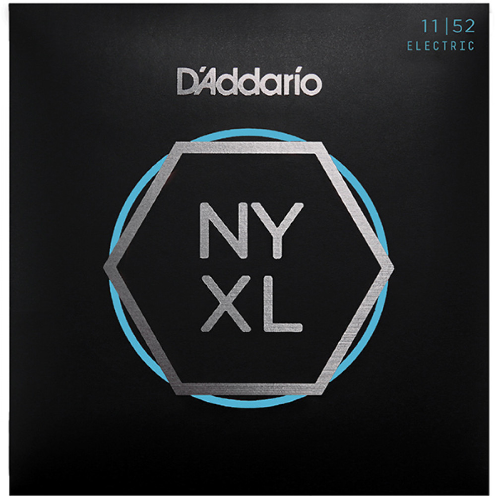 NYXL1152 NYXL Комплект струн для электрогитары, MTop / HBottom, 11-52, D'Addario 