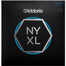 NYXL1252W NYXL Комплект струн для электрогитары, Light, опл.3-ей струны, 12-52, D'Addario 