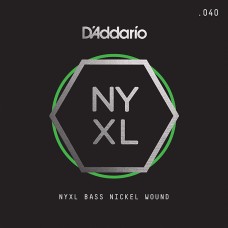 NYXLB040 NYXL Отдельная струна для бас-гитары, никелированная, 040, D'Addario