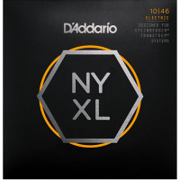 Комплект струн для электрогитары D'Addario NYXLS1046 NYXL, шарики на концах, Regular Light, 10-46