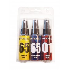 Oil_cl_sc_3n_30 Комплект для ухода за гитарой: масло, очиститель грифа и струн, OVTSound