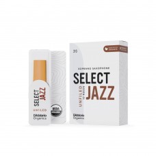 ORRS10SSX3S Organic Select Jazz Unfiled Трости для саксофона сопрано, размер 3S, 10шт, D'Addario