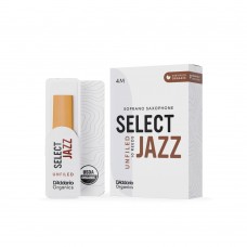 ORRS10SSX4M Organic Select Jazz Unfiled Трости для саксофона сопрано, размер 4M, 10шт, D'Addario