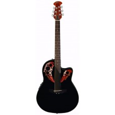 Applause AE44-5 Elite Mid Cutaway Black электроакустическая гитара с вырезом