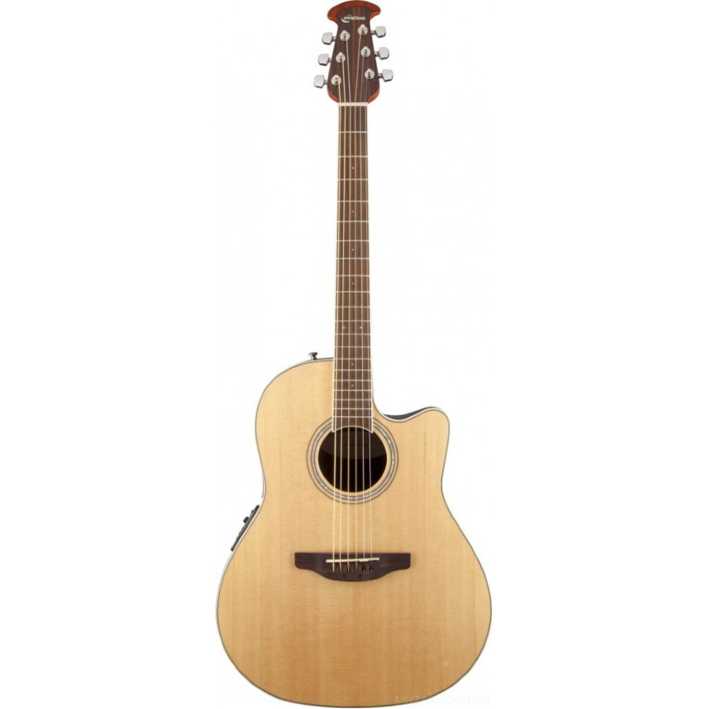 Ovation CS24-4 Celebrity Standard Mid Cutaway Natural электроакустическая гитара с вырезом
