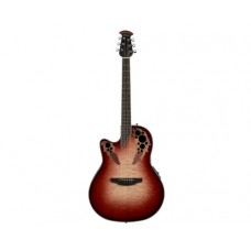 OVATION CE44LX-1R Celebrity Elite Plus Mid Cutaway Ruby Burst гитара электроакустическая леворукая