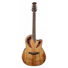 Ovation CE44P-FKOA Celebrity Elite Plus Mid Cutaway Natural Figured Koa электроакустическая гитара