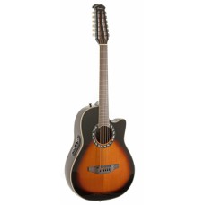 OVATION 1615AX-1 Europe Special Folklore Tobacco Sunburst 12-стр. гитара электроакустическая с кейсом