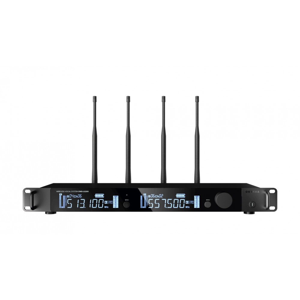 OWS-U2200D01-B Двухканальная радиосистема, 2 головных микрофона, Октава