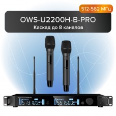 OWS-U2200H-B-PRO Двухканальная радиосистема, 2 ручных передатчика, Октава