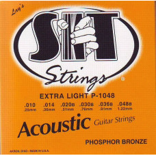 Струны для акустической гитары SIT P1048 Phosphor Bronze, Extra Light, 10-48