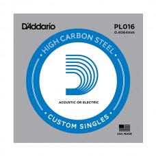 PL016 Plain Steel Отдельная струна без обмотки, сталь, .016, D'Addario
