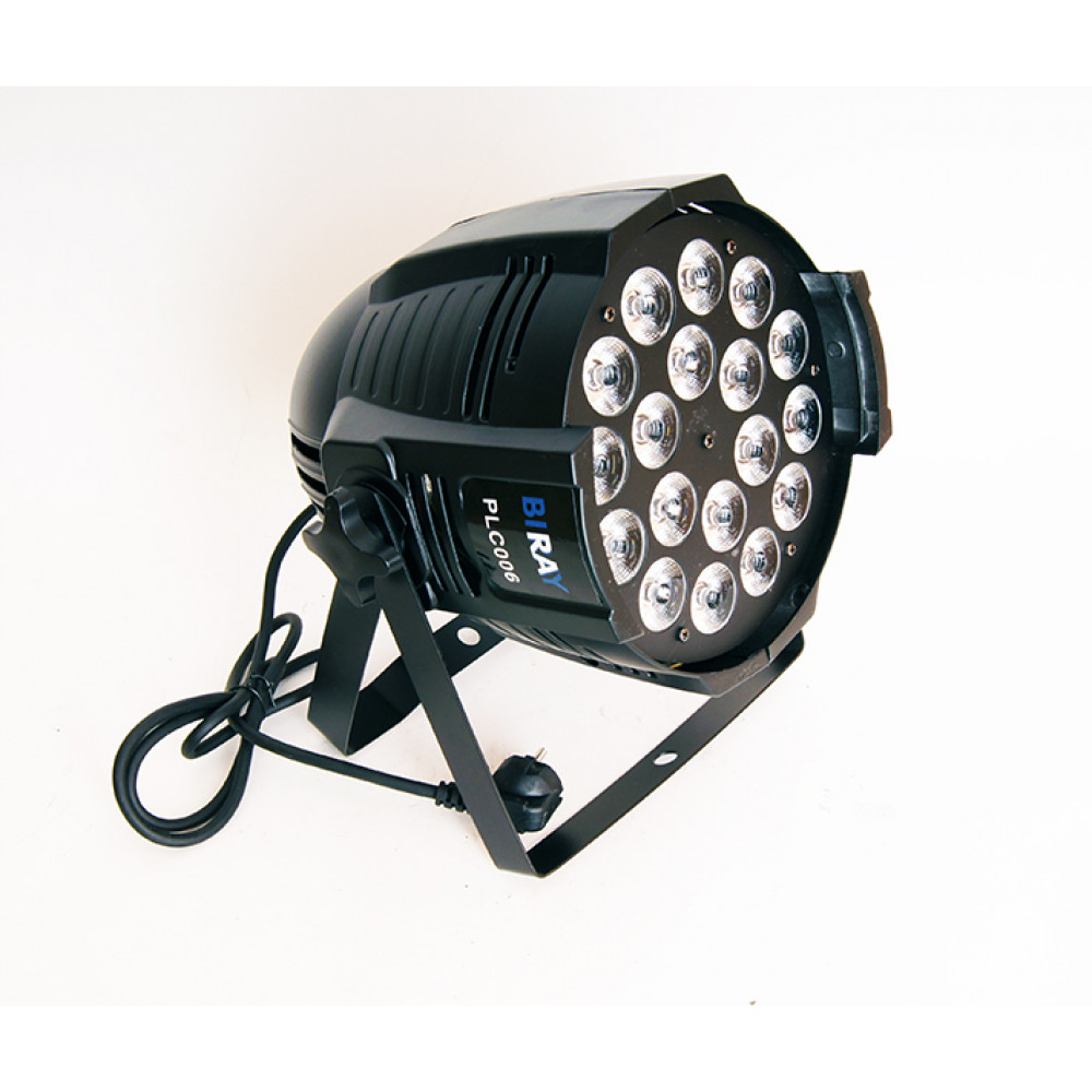 PLC006 Светодиодный прожектор, RGBWAUV LED 18х12Вт, Bi Ray