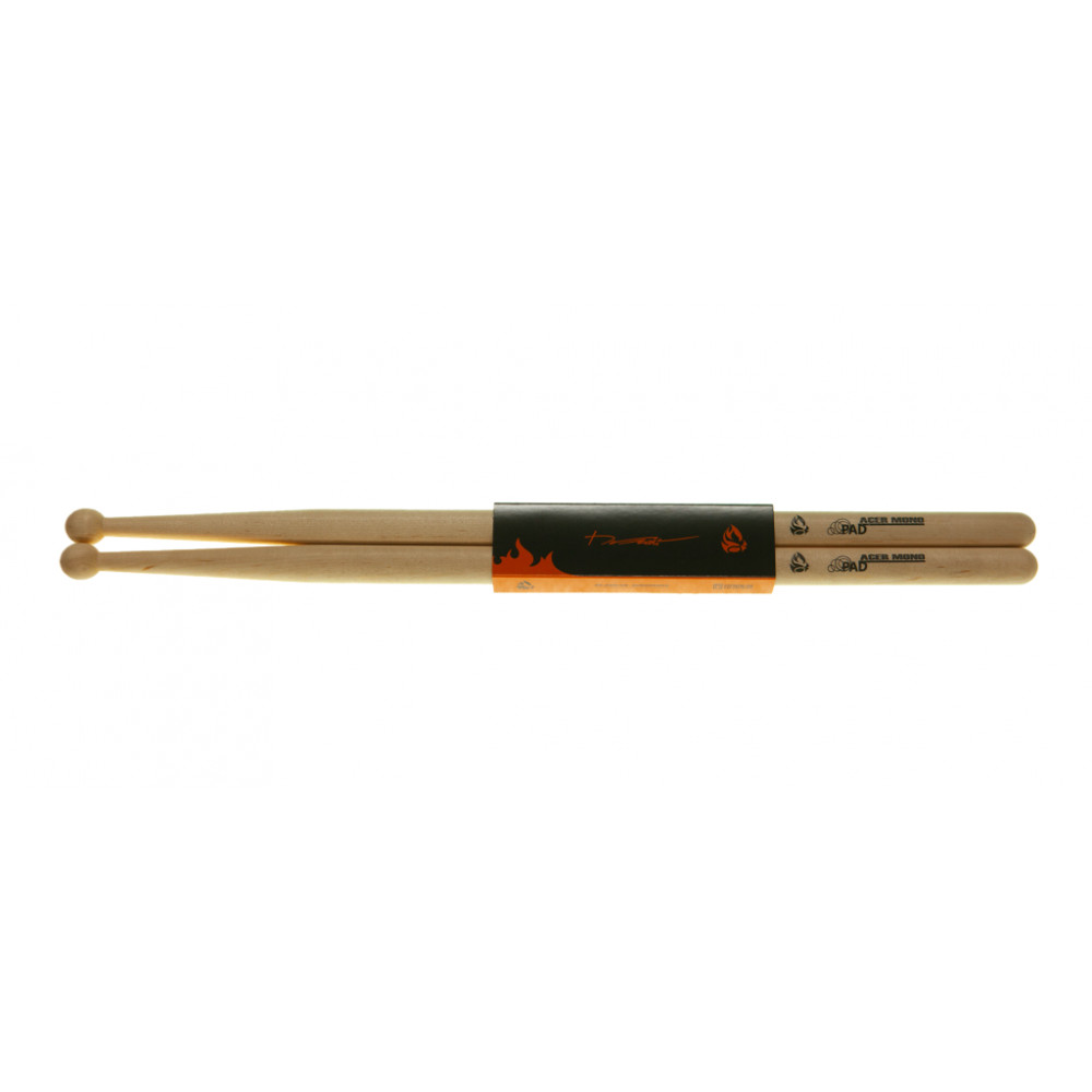 PLPS415V Padsticks Палочки для пэда, дальневосточный клён, деревянный наконечник, Пылай